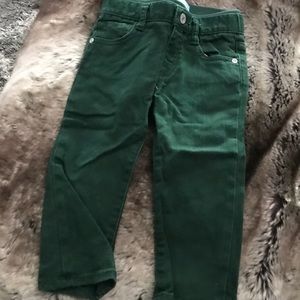 Gap straight green jeans